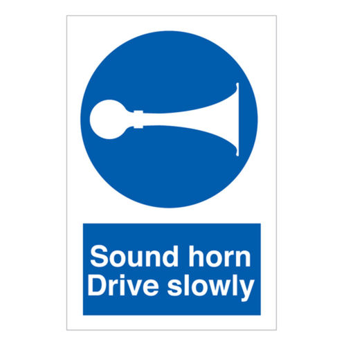 Sound Horn, Drive Slowly Sign (30069V)